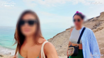 GentlyPerv OnlyFans leaked Gentlyperv Beach Handjob Federica Corona and Alice Fit on HDthot