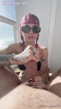 OnlyFans leaked tatted girl Lems blowjob on cruise bwc on HDthot