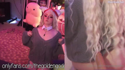 GoldenGoddess OnlyFans leaked GoldenGoddess - cumshow with a surprise ending on HDthot