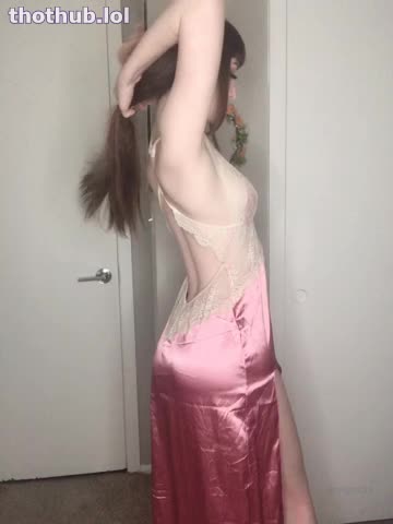 OnlyFans leaked Emi teases in satin dress & thong on HDthot