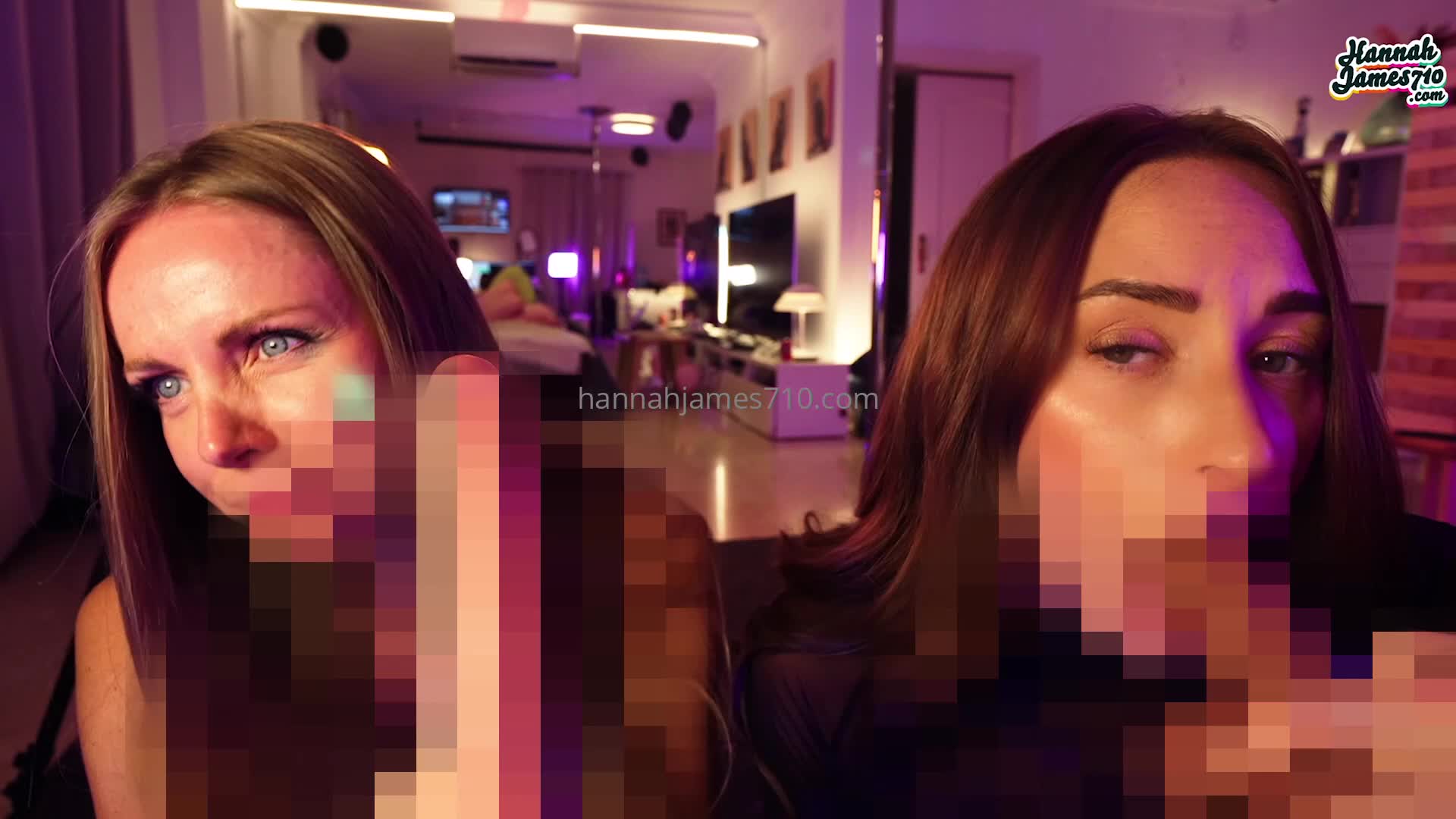 HannahJames710 OnlyFans leaked DOUBLE DILDO BJ WITH EVA FASHIONISTA Could you imagine.. on HDthot