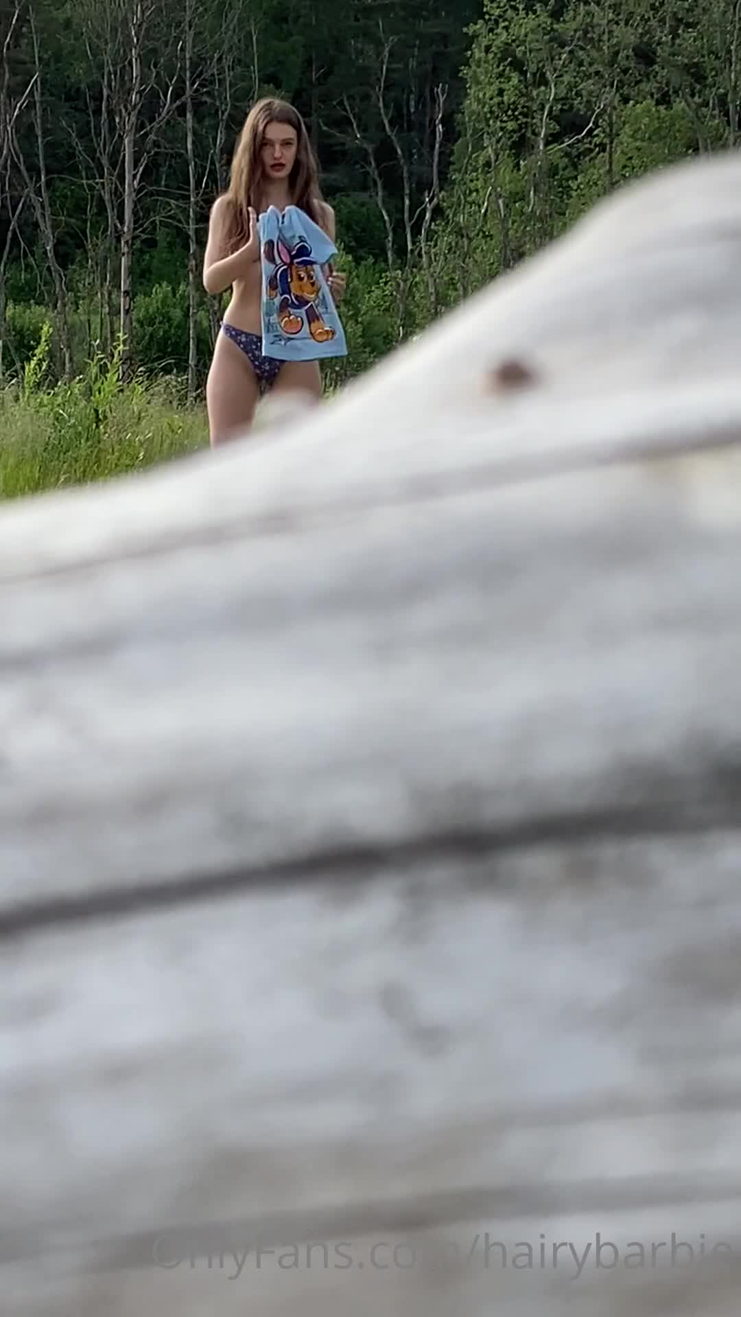 hairybarbie OnlyFans leaked Sneaking in Russian forest ;) on HDthot