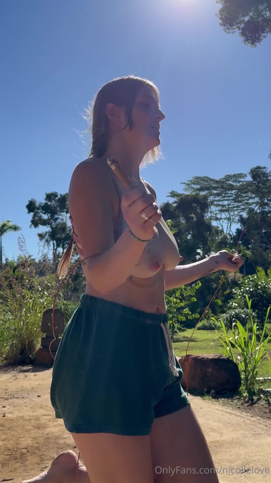 nicollelove OnlyFans leaked Nicollelove - Just jumping some rope for the first time since giving birth.. on HDthot