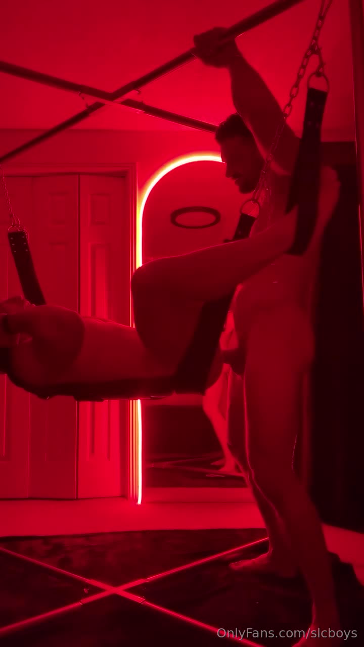 slcboys OnlyFans leaked Slcboys - took the roommate on a ride in the sling on HDthot