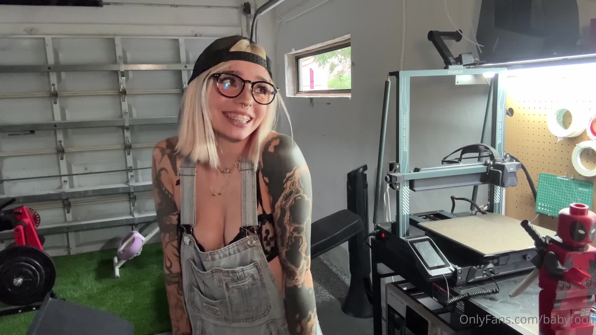 babyfooji OnlyFans leaked Babyfooji - Tomboy GF shows you her garage and ends up having a twitchy .. on HDthot