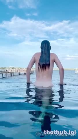 Amanda Cerny Naked Skinny Dip With Butt Crack