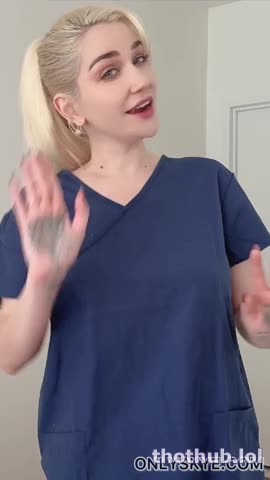 Skye Blue OnlyFans leaked Skye Blue Nurse JOI Sperm Donation on HDthot