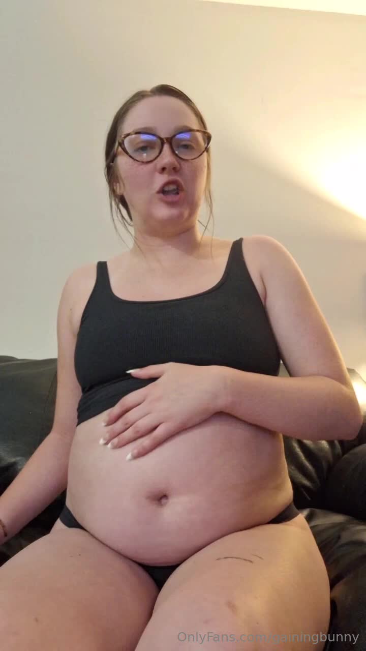 gainingbunny OnlyFans leaked Gainingbunny - A few candid thoughts as I drink my cream lol on HDthot
