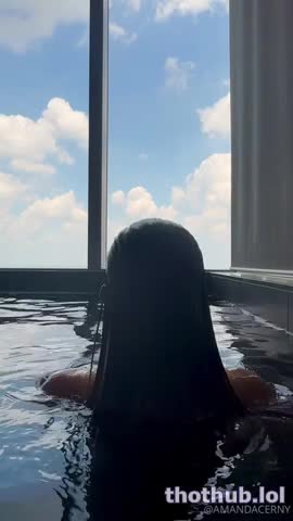 Amanda Cerny OnlyFans leaked Amanda Cerny Naked in penthouse pool on HDthot