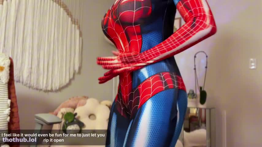 ThousandHunny OnlyFans leaked Thousandhunny Spiderman on HDthot