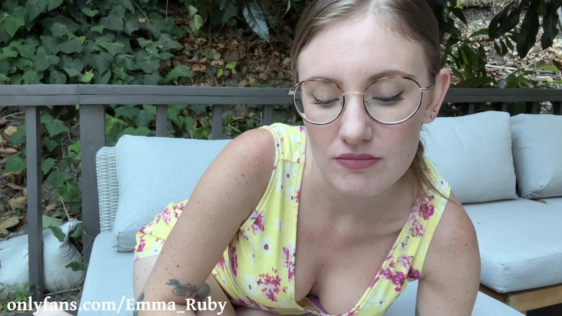 emma_ruby OnlyFans leaked Emma_ruby - Do you like my NEW glasses??  Nerdy girl invites you over t.. on HDthot