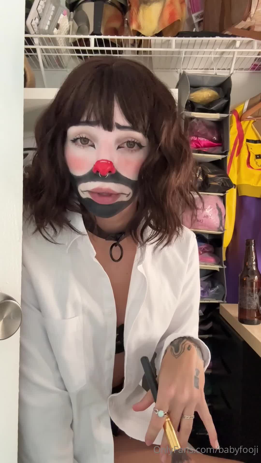 babyfooji OnlyFans leaked Babyfooji - Clussy the Clown, after hours / brat edition (10:43mins ) on HDthot