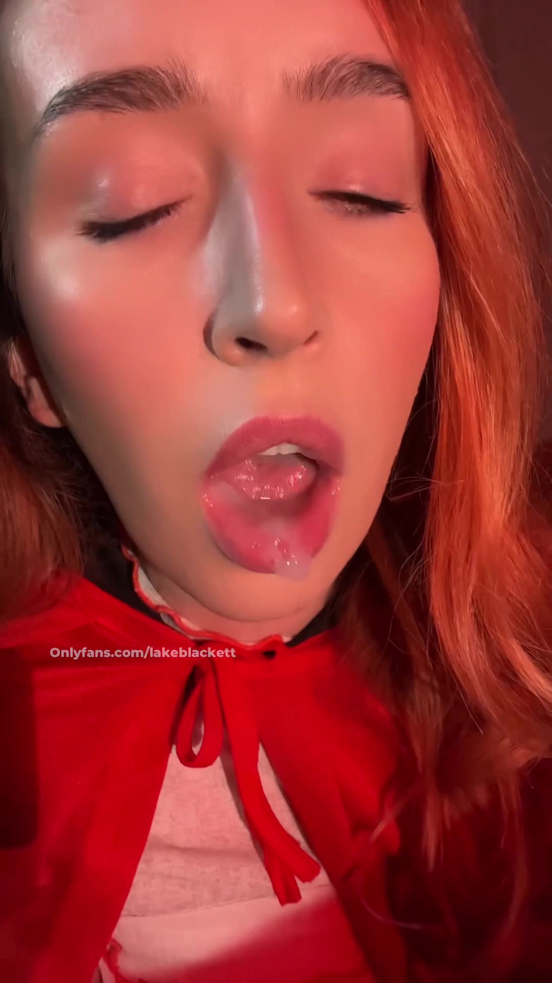 lakeblackett OnlyFans leaked Lakeblackett - holy fuck, I love playing with cum in my mouth on HDthot