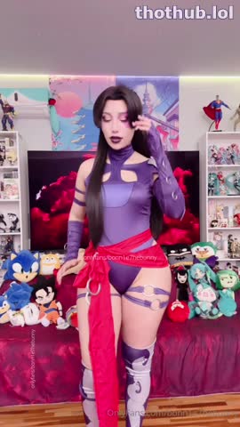 cherryneedles Psylocke cosplay vid