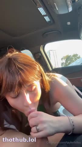 tayler hills blowjob in car