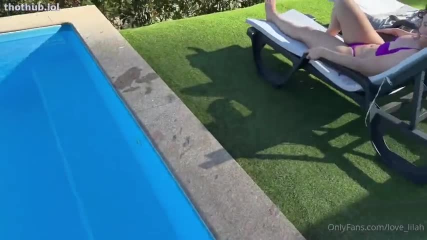 Love Lilah  Seducing And Getting Creampie By The Pool Guy