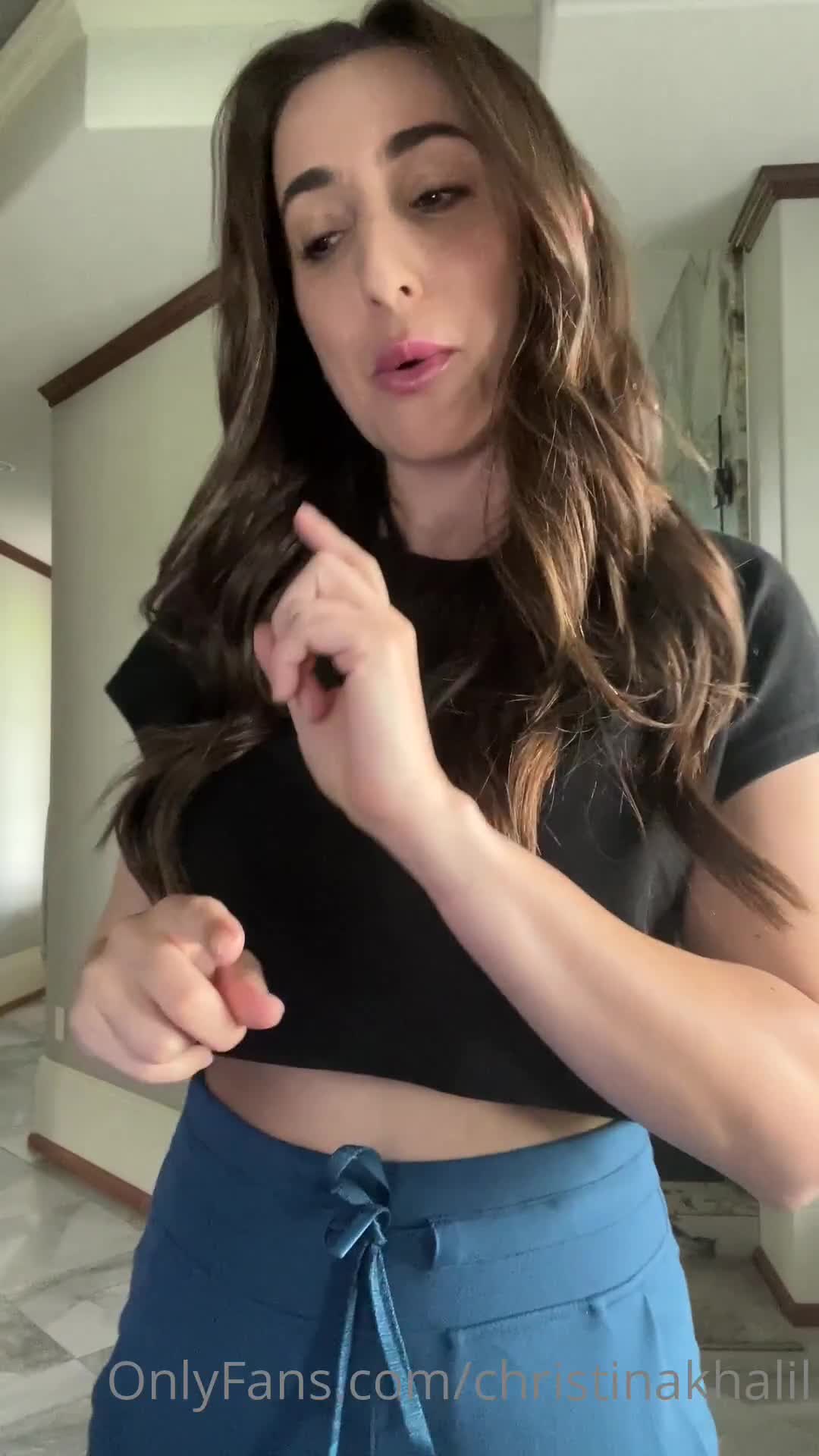 Christina Khalil Titty Bang Outfit Change Onlyfans Video Leaked