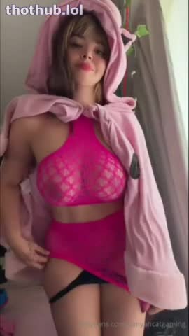 DanyanCat - Pink Sheer Mesh See Through Flashing