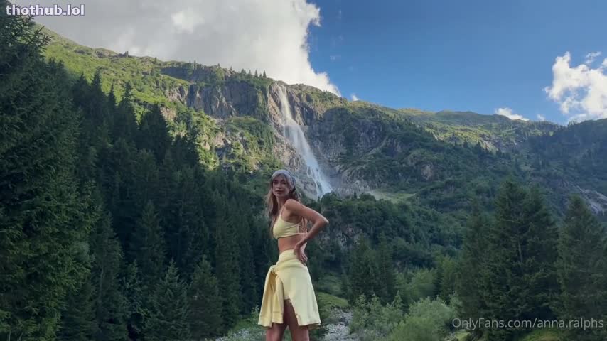 OnlyFans leaked Anna Ralphs Sextape In the Mountains on HDthot