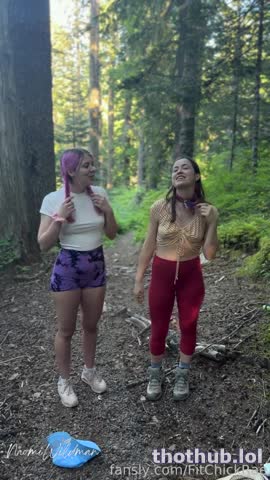 NaomiWildman3 & FitChickRae Woods Hike