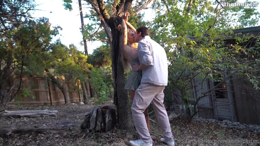 OnlyFans leaked Gabbie Carter - Outdoor Bondage And Creampie Sextape on HDthot