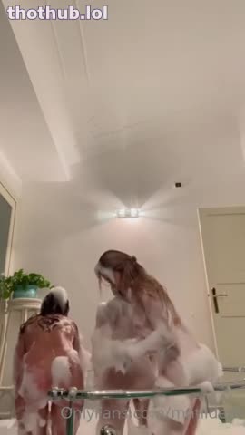 EmmarB with Matildem naked foam party
