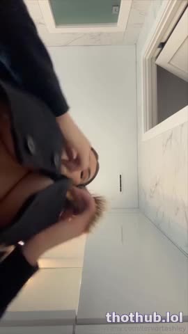 Ashley Tervort public tits tease