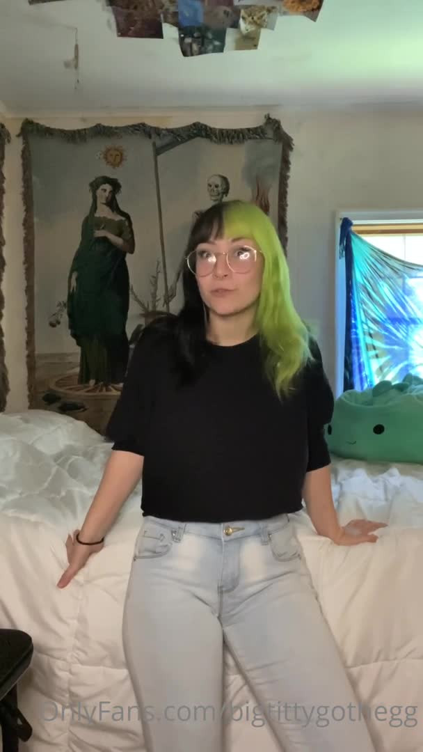 BigTittyGothEgg Sucks A Dildo - Big Boobs - Blowjob
