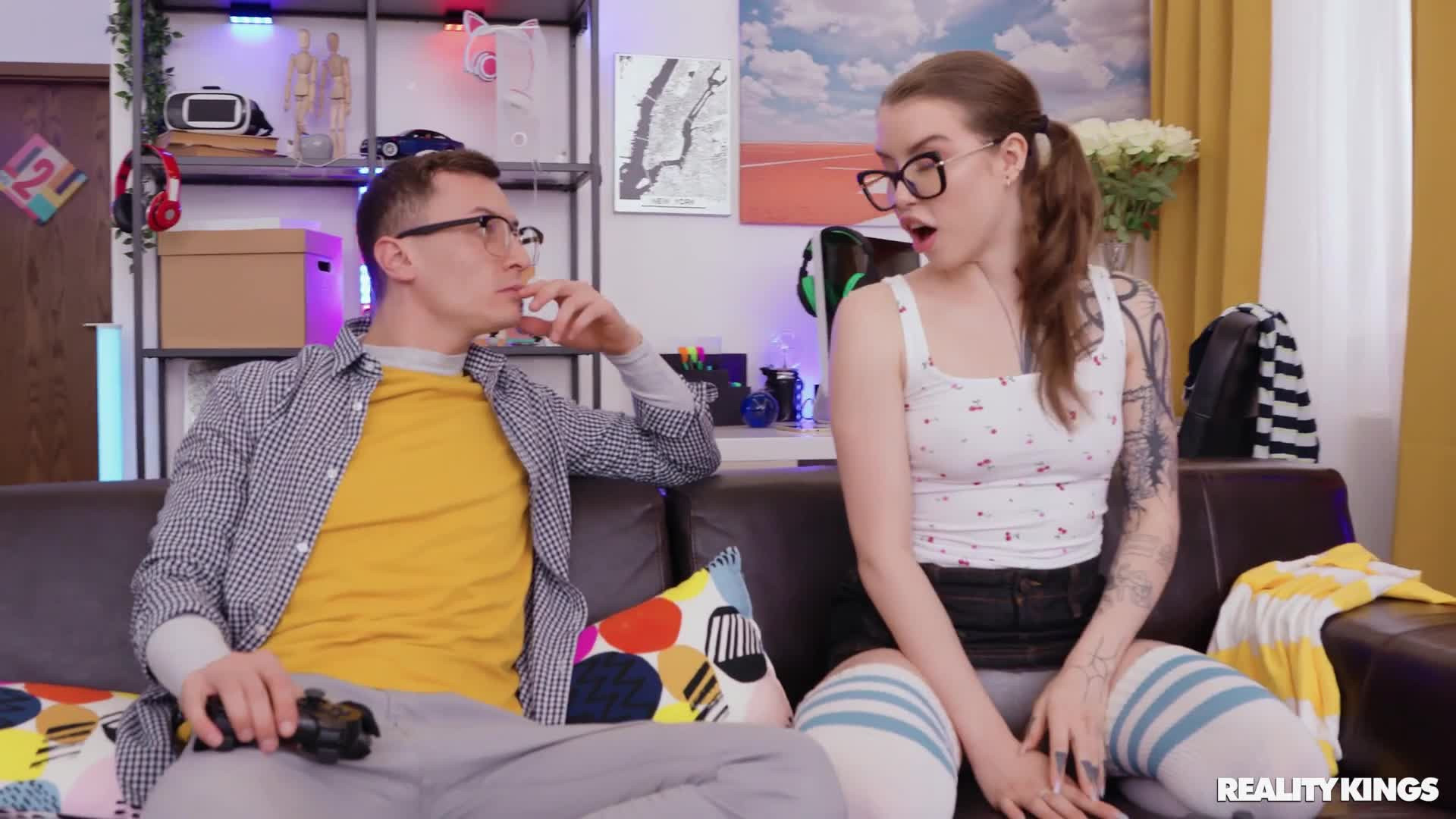 Gamer Girl Eden Ivy Gets Her Ass Fucked - Anal - Blowjob - Sex - Fetish - Missionary - Cowgirl - Ass - Pussy - Spreading - Anal Gape
