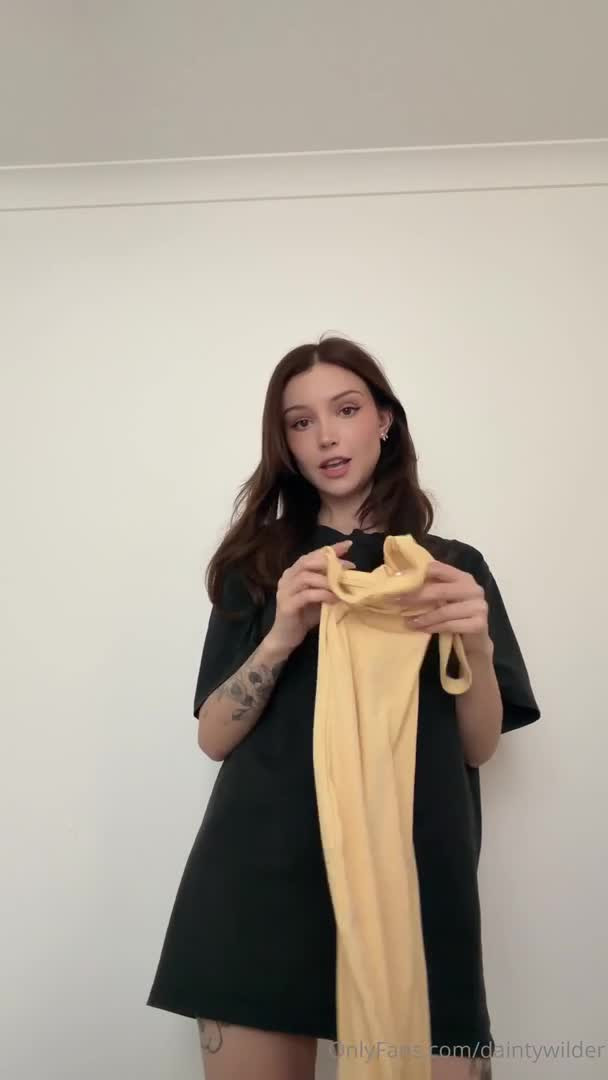 Dainty Wilder Tries Several Sexy Dresses - Big Boobs - Striptease - Try-On Haul - Australian - Dress - Big Ass - Tattoos