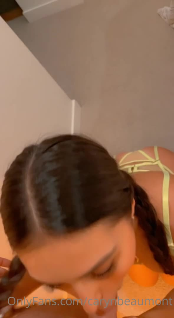 Caryn Beaumont Tastes The Fresh Cum After Sex - Blowjob - Sex - Anal - Cute - Beautiful - Butt Plug - Anal Plug - Plugged - Pussy - Shaved Pussy
