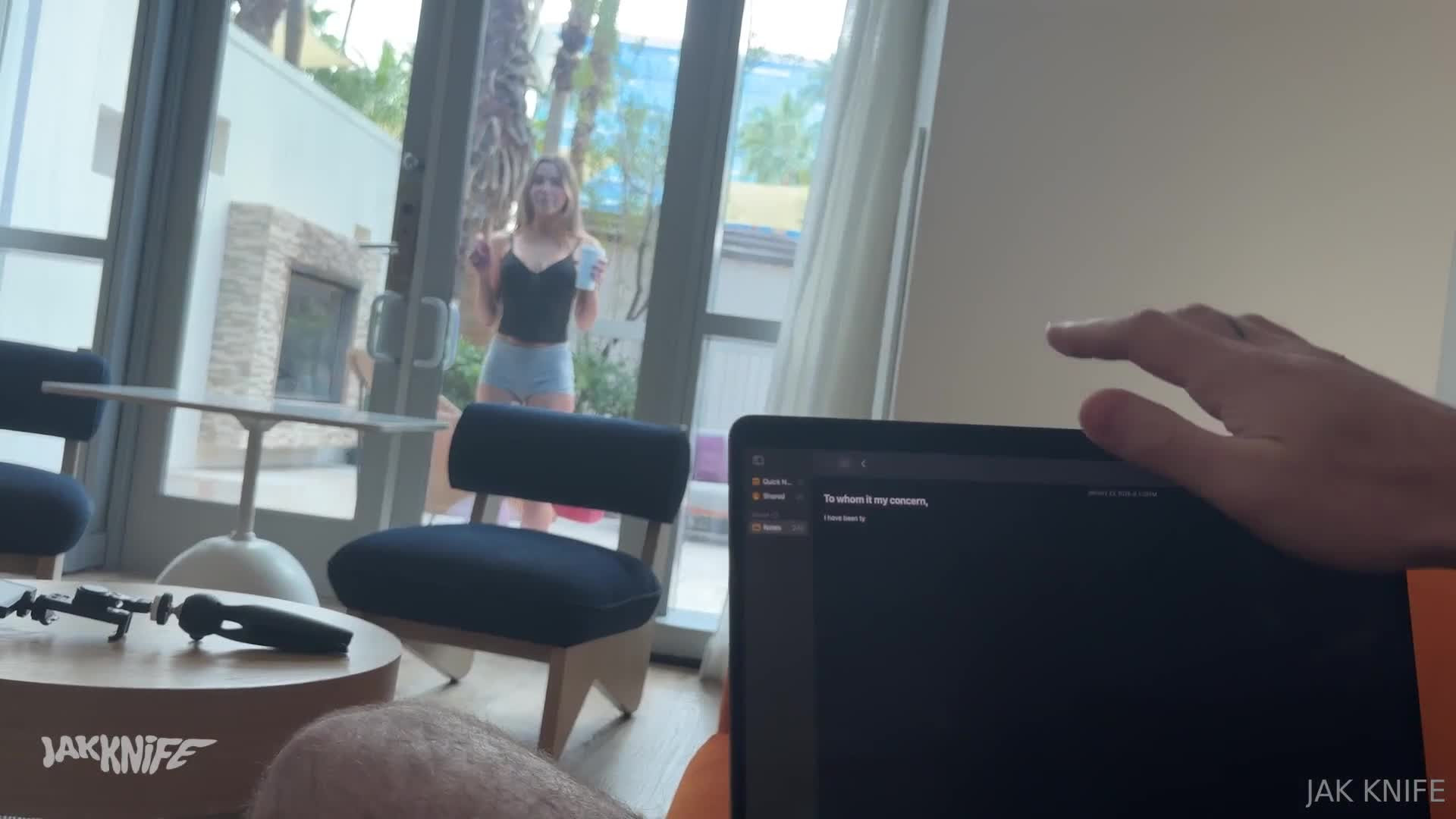 Madiiitay Gets Pounded By Jak Knife - Blowjob - Sex - Blonde - Roleplay - Bedroom - Reverse Cowgirl - Bubble Butt - Big Ass - Big Sexy Ass - Cowgirl