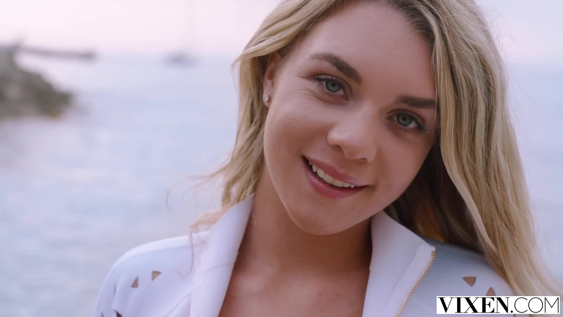 Gabbie Carter & Little Caprice's Threeway By The Sea - Outdoor - Sex - Threesome - Blowjob - Lesbian - Beach - FFM Threesome - Tattoos - Blonde - Brunette