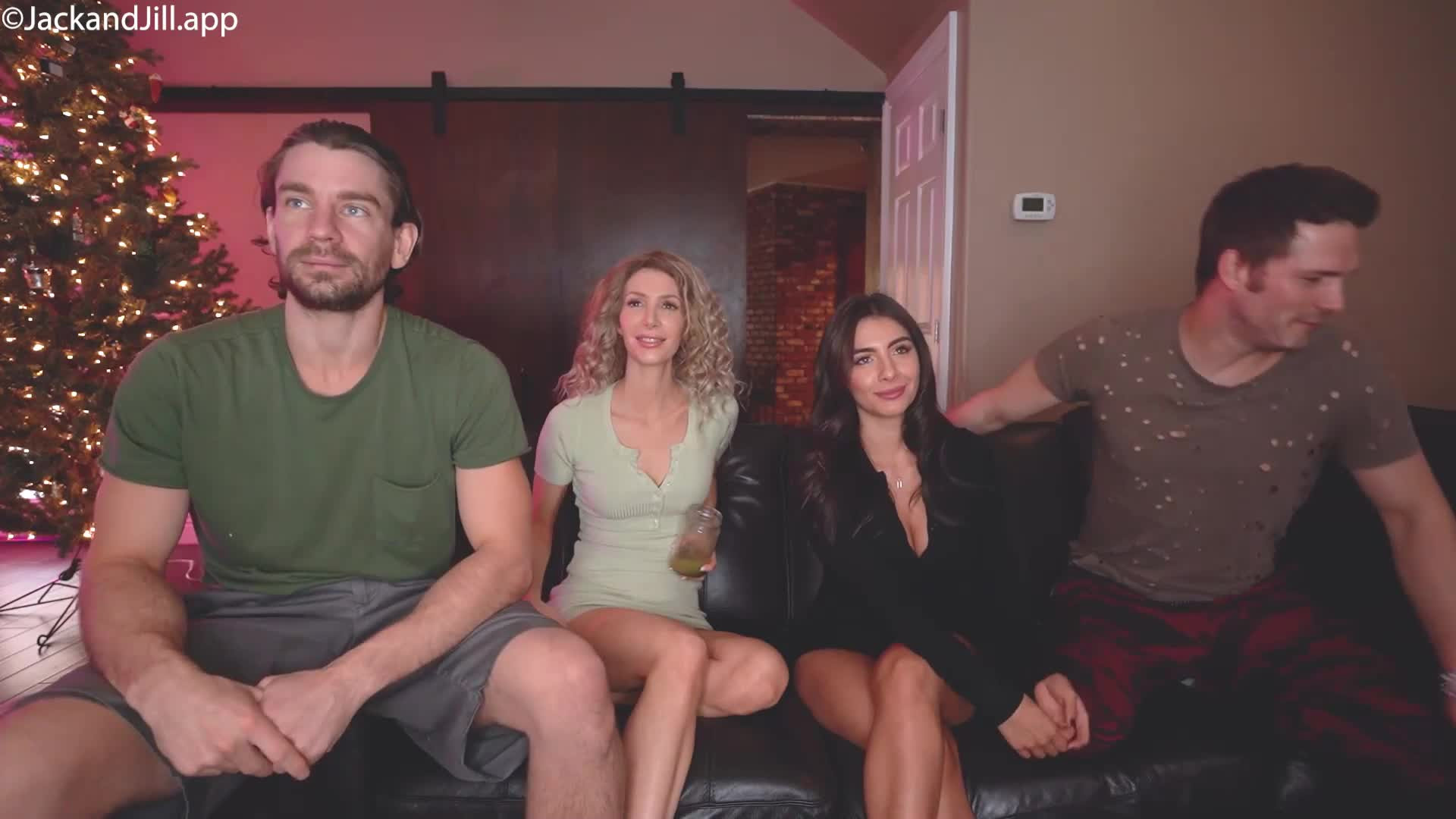 Jill Palmer x Tru Kait In A Foursome With Jack x Tommy - Blowjob - Lesbian - Sex - Foursome - On All Fours - Collar - Submissive - OnlyFans - OnlyFans Model - Blonde