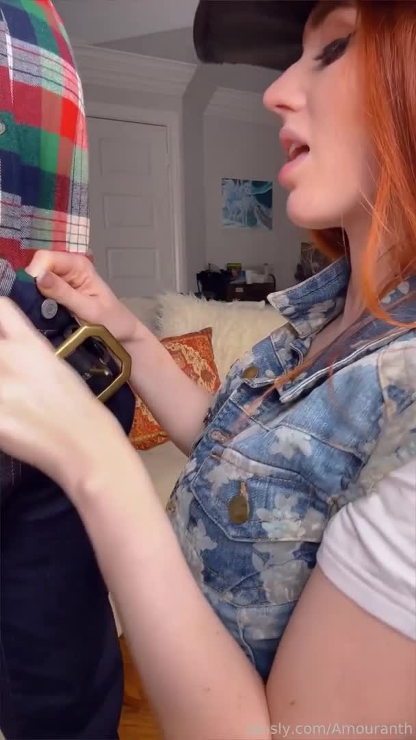 Cowgirl Amouranth Sucks And Fucks A Guy Like A Raging Bull - Mounting