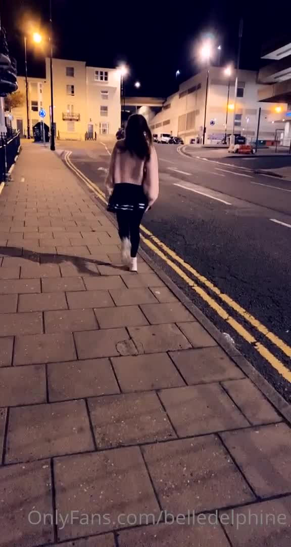 Belle Delphine Publicly Exposes Her Panties - Outdoor - Seduction - Flashing - Public - British - Panties - Underwear - Shameless - Exposing