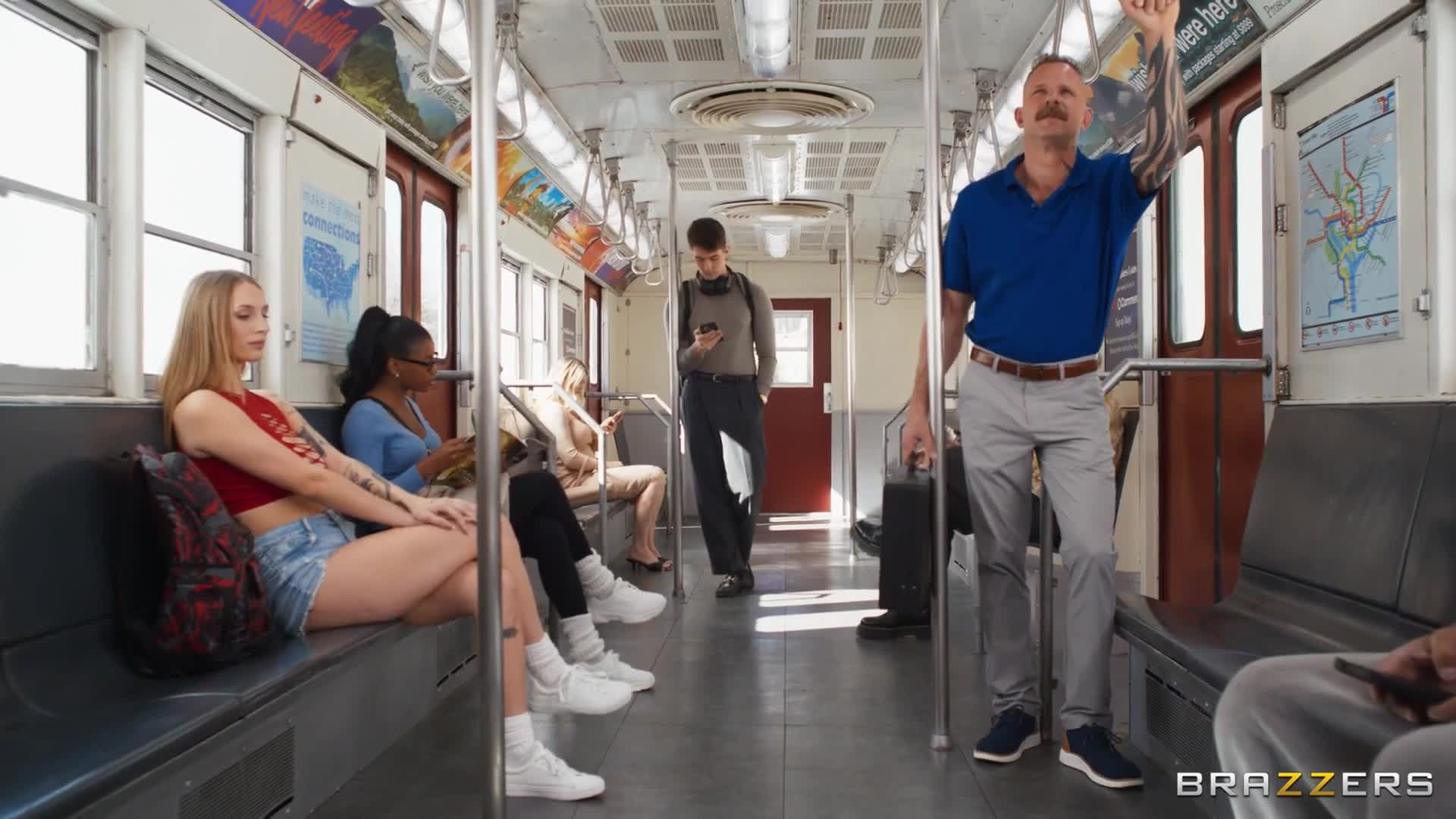 Angel Youngs Gets Fucked And Covered In Fake Cum - Blowjob - Sex - Outdoor - Bizarre - Boobs - Public Bus - Cum - Fake Cum - Big Tits