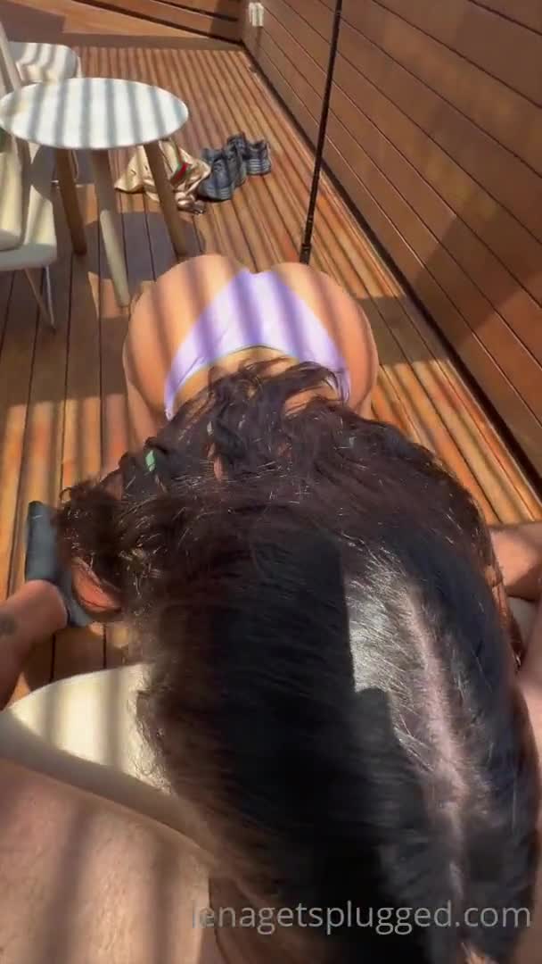 Lena the Plug Rooftop Sextape Cumshot Onlyfans Video Leaked