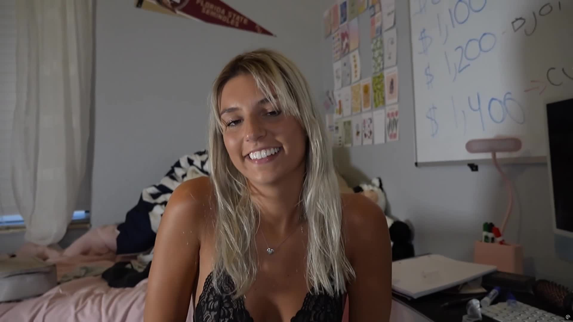 Ambie Bambi Gets Railed On Her Bed - Blowjob - Sex - Small Tits - Missionary - Doggy Style - Playing The Flute - Sucking - Pounding