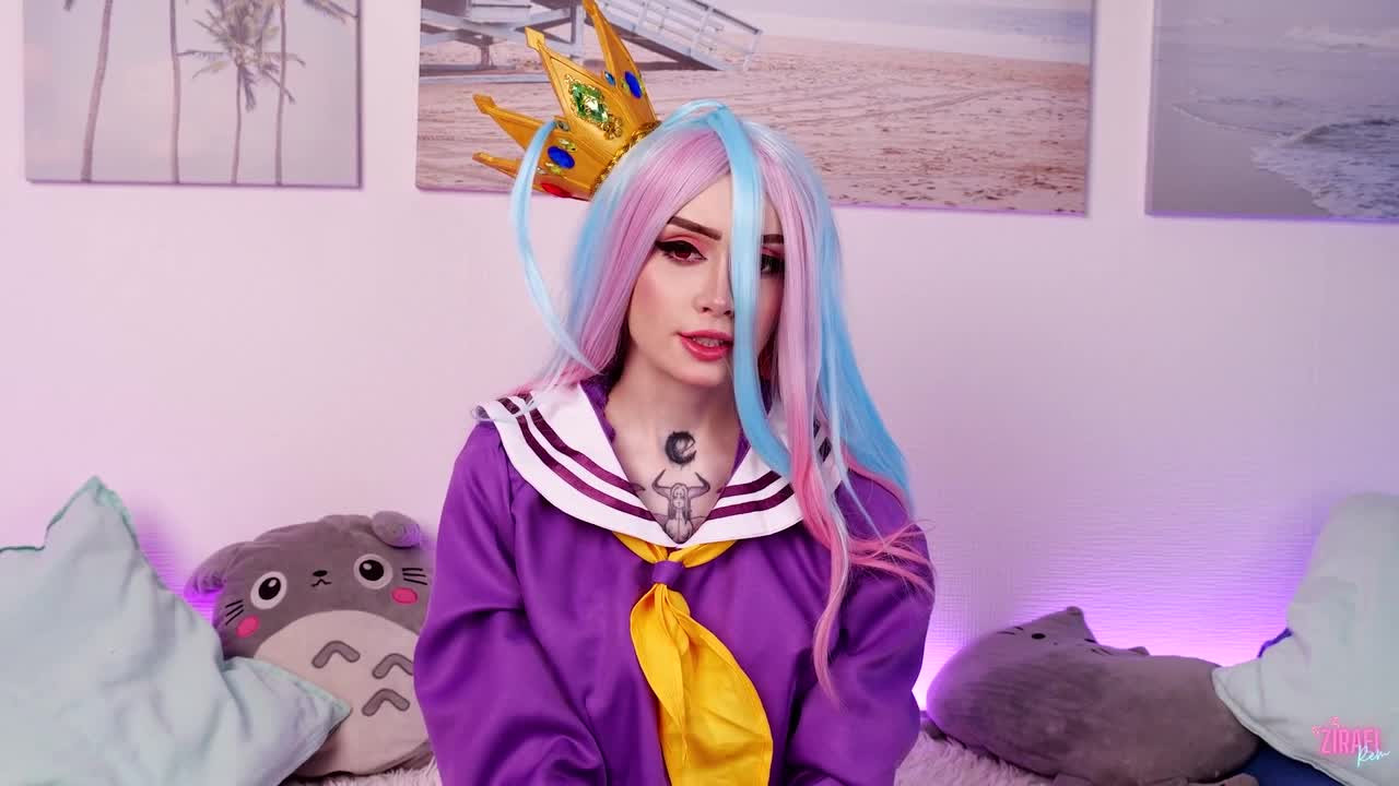 Zirael Rem - Displays Her Dick-Riding Skills in Shiro Cosplay