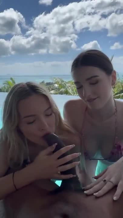 Threesome with Jade Hutchinson and Millie Hannah