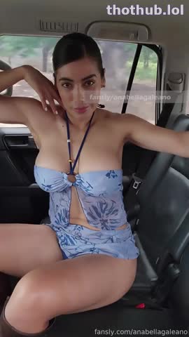 Anabella Galeano masturbates while car is driving