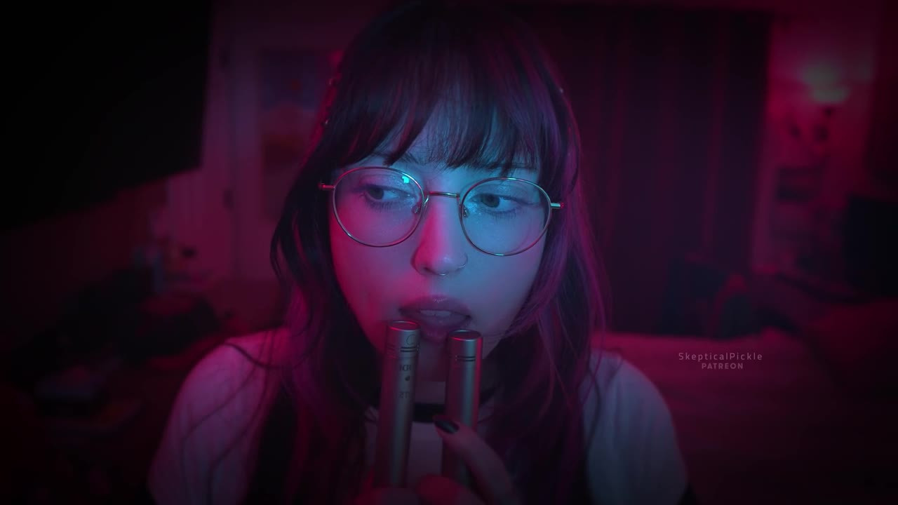 SkepticalPickle ASMR - 1 Oct 2026 - ASMR licking and sucking my mics crazy style (with throat sounds)