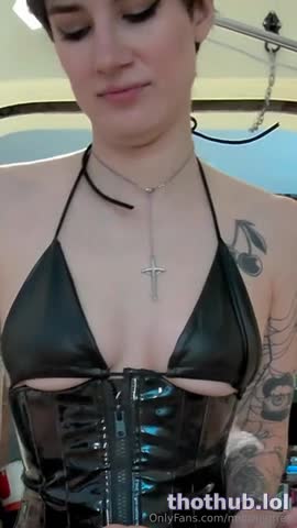 mia rand OnlyFans Pegging Charlie after he fucks me in a fully latex drip
