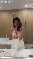 Megnutt02 OnlyFans leaked Megnutt02 Topless Bathroom Selfie on HDthot