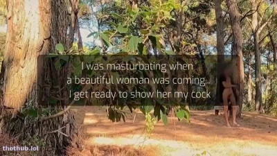 GentlyPerv OnlyFans leaked GentlyPerv - Dickflash A Woman In The Woods See My Cock And Suck on HDthot