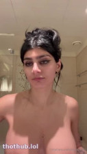 Mia Khalifa OnlyFans leaked Mia Khalifa Full Topless Tease Video Leaked on HDthot