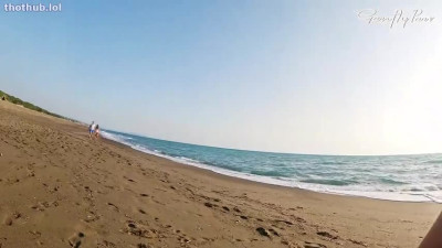 Ana OnlyFans leaked GentlyPerv Beach Slut HJ and Analized on HDthot