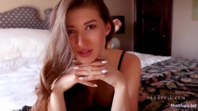 Eva de Vil OnlyFans leaked Eva de Vil JOI solo in bed on HDthot