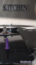 mandyfrizzle OnlyFans leaked MandyFrizzle - Squirting and riding on my kitchen countertops on HDthot